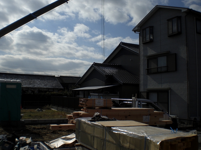 注文住宅　木の家　自然素材の家　愛知県一宮市Ｋ邸　土台伏せ