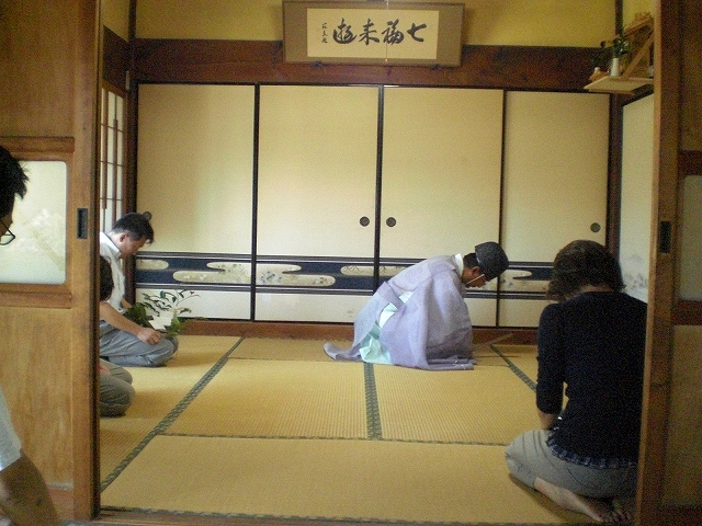愛知県岡崎市　無垢材/自然素材の材料を使った古民家再生現場　お祓い3