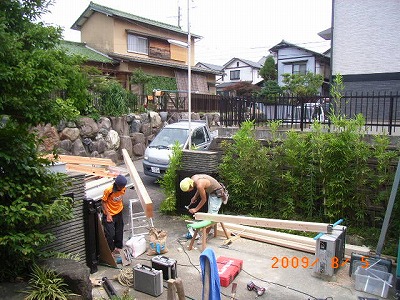 春日井市　戸建　民家ﾘﾉﾍﾞｰｼｮﾝ　建舞です
